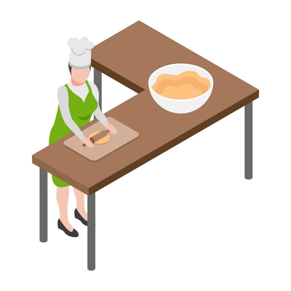 Dough Puncher Concepts vector