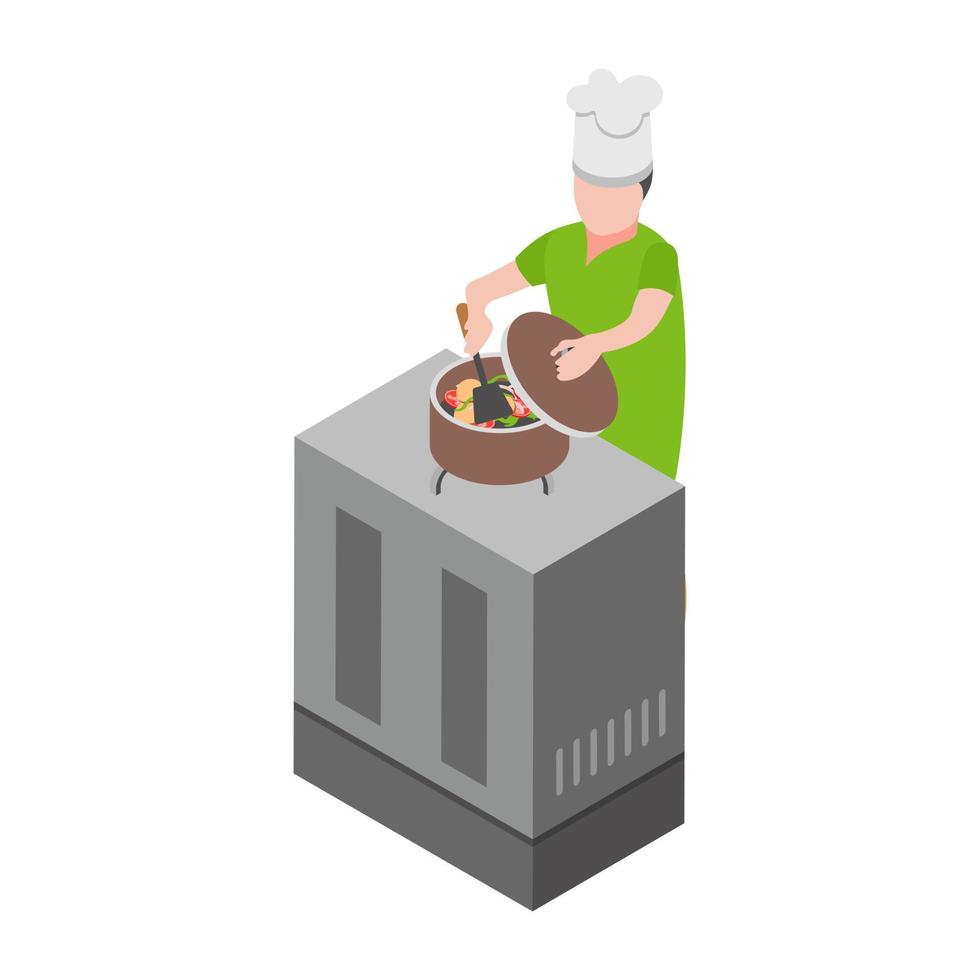 conceptos de chef profesional vector