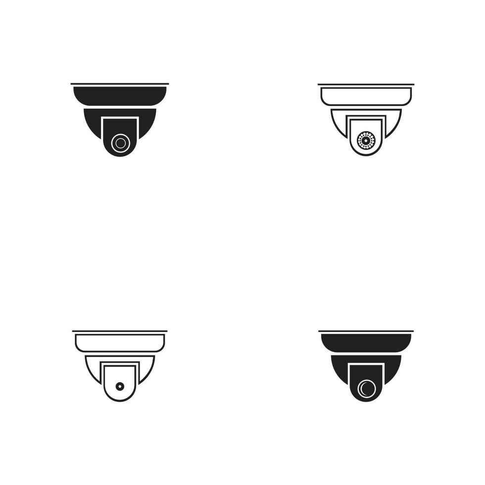 Vector illustration of cctv and camera symbol