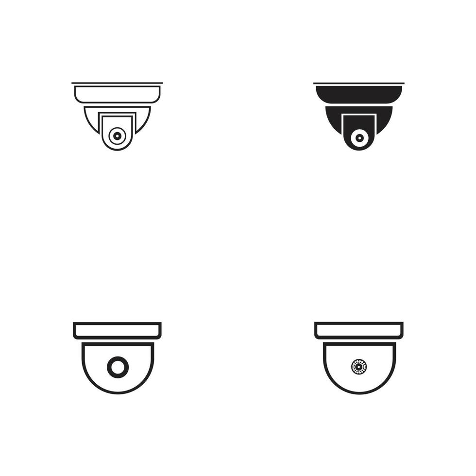 Vector illustration of cctv and camera symbol