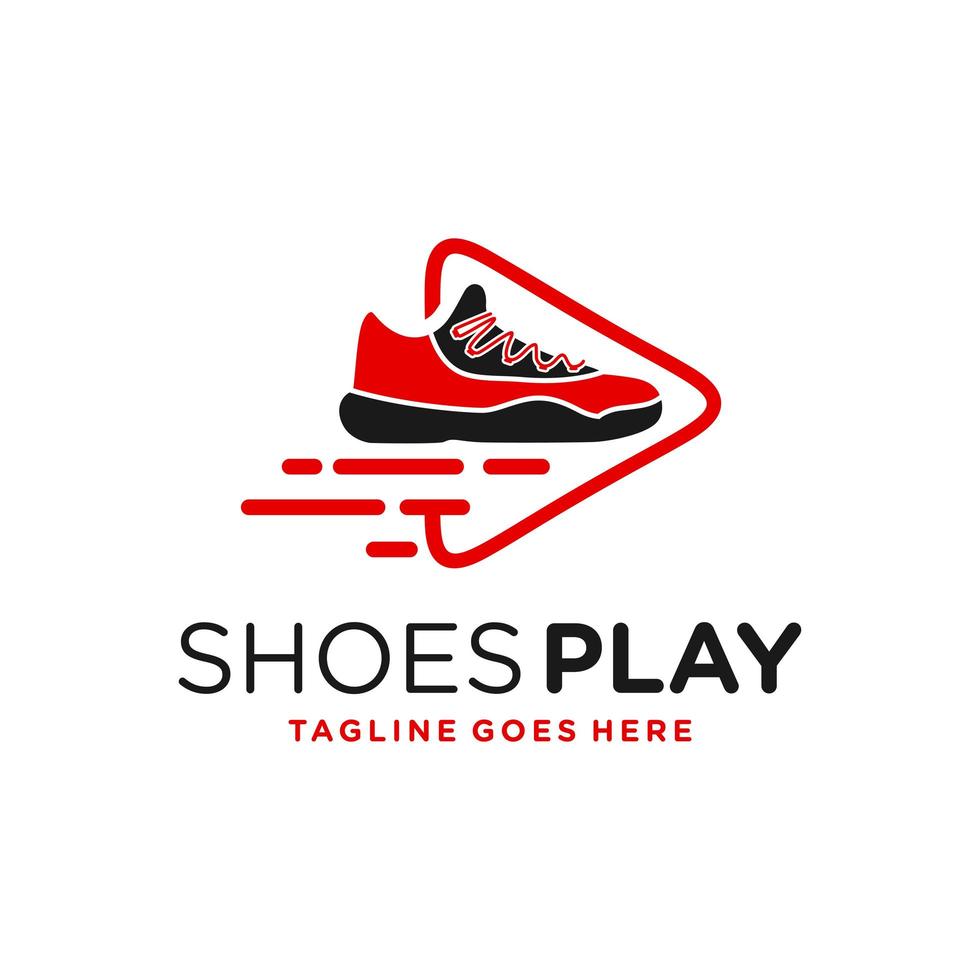 modern shoe game logo vector