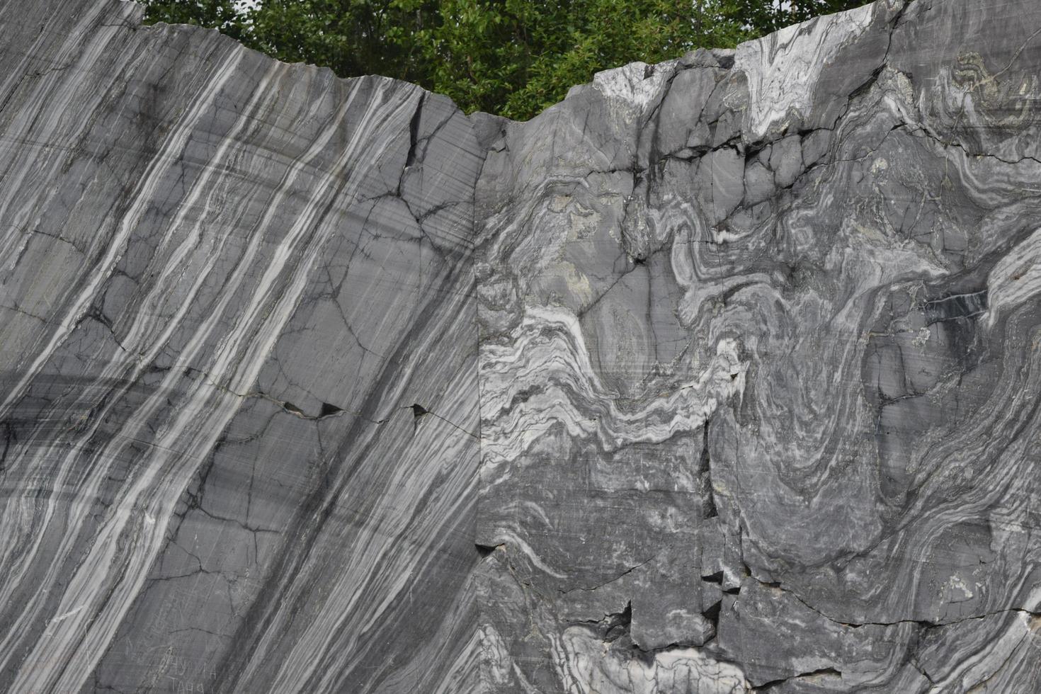 deposits of natural marble in the forest photo