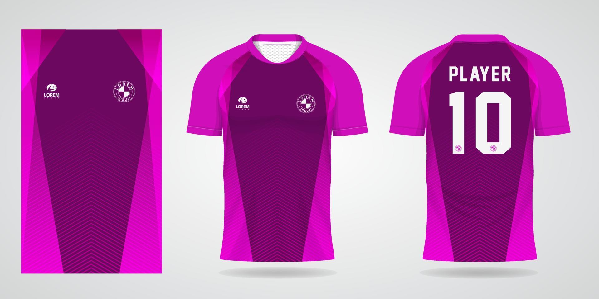 Plantilla de camiseta deportiva para diseño de camiseta de uniforme de fútbol. vector