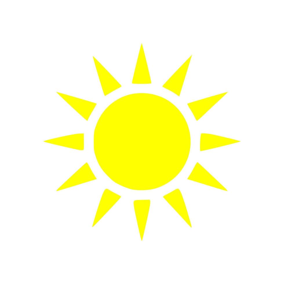 Sun Icon simple design vector