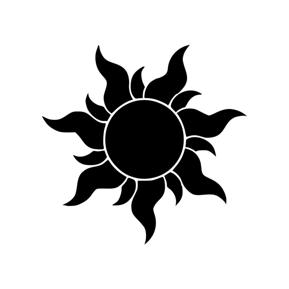 Sun Icon simple design vector