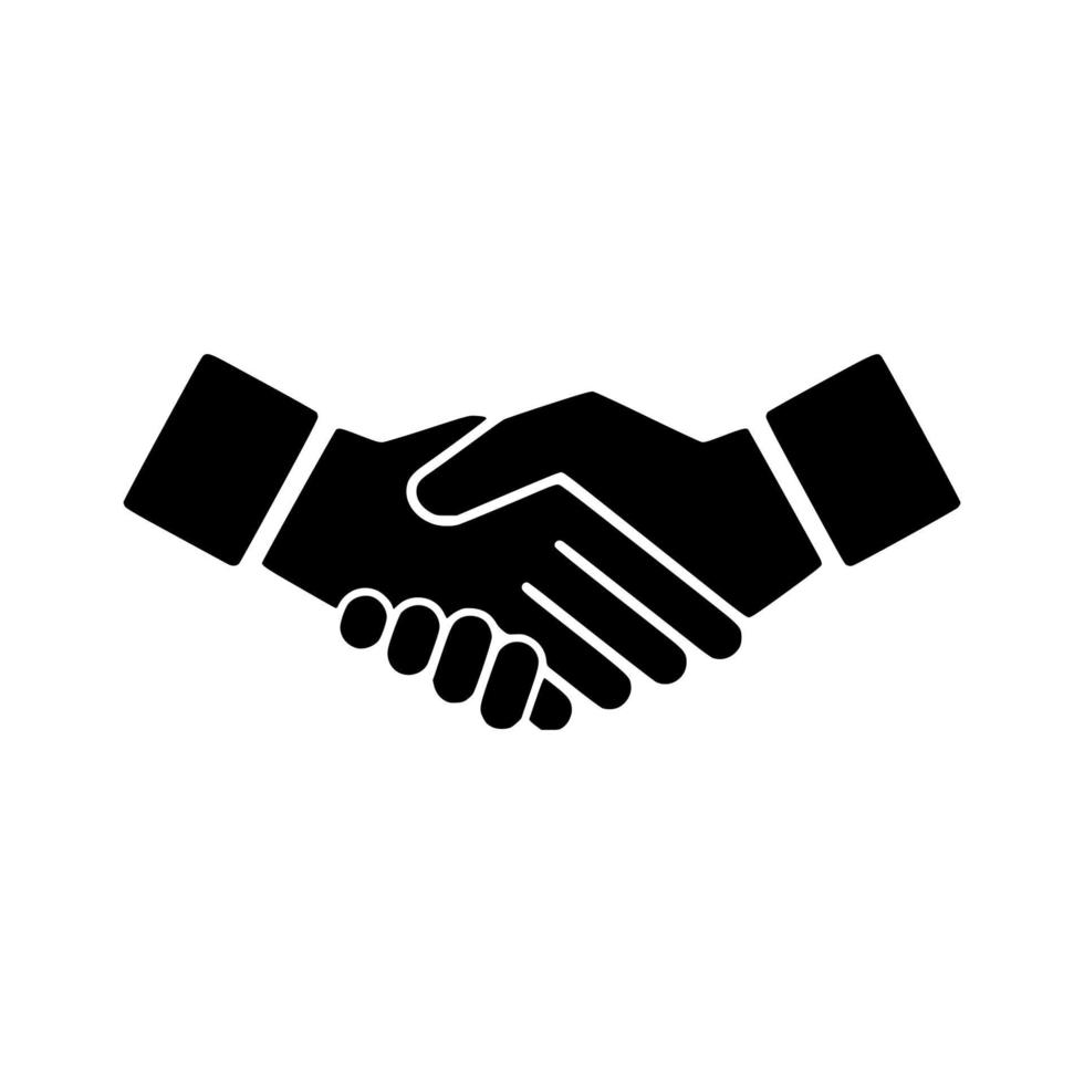 Business handshake vector icon