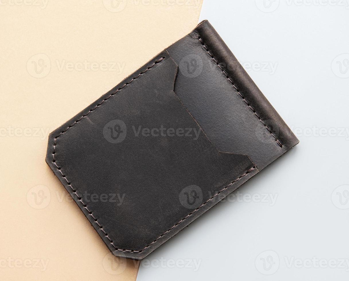 Stylish leather wallet photo