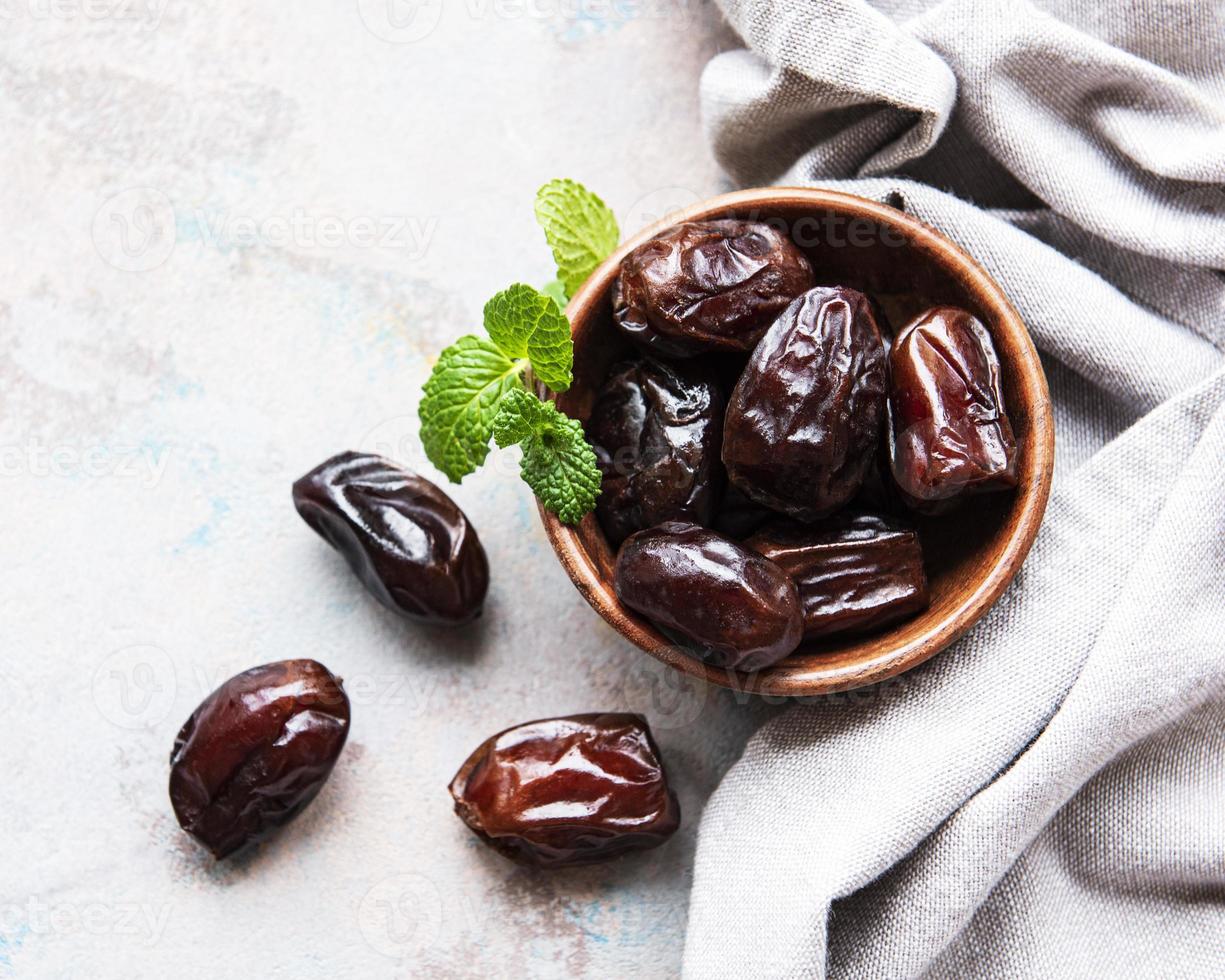 Dried dates fruits photo