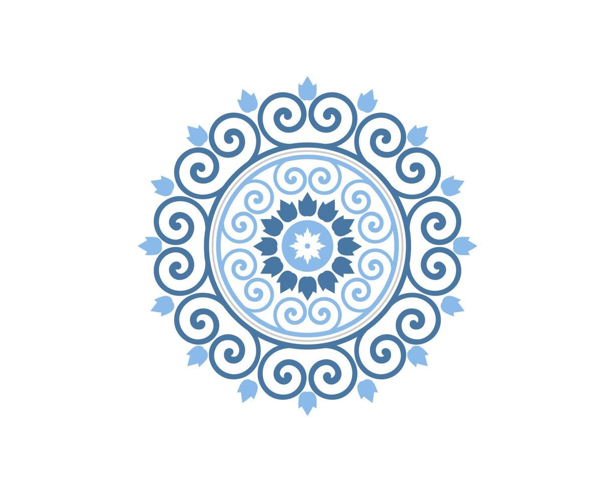 luxury circle ornament vector