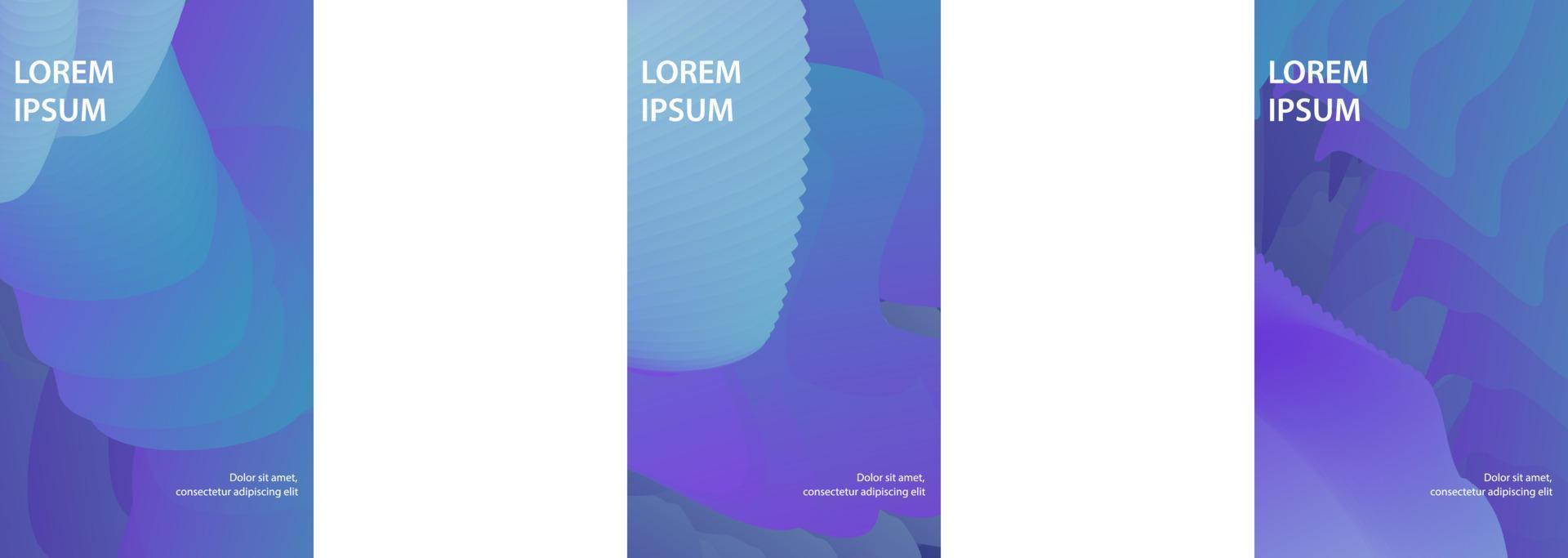 set of abstract gradient background. EPS 10 vector