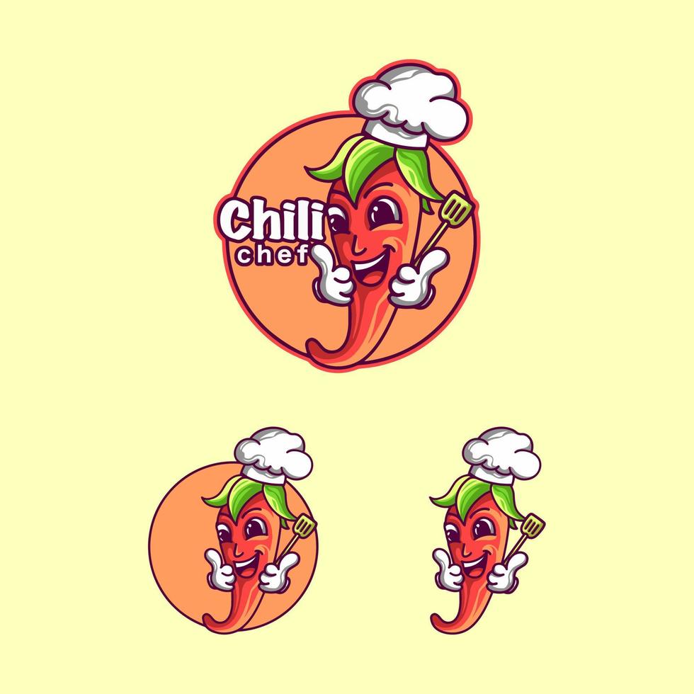 personaje de chef de chile vector