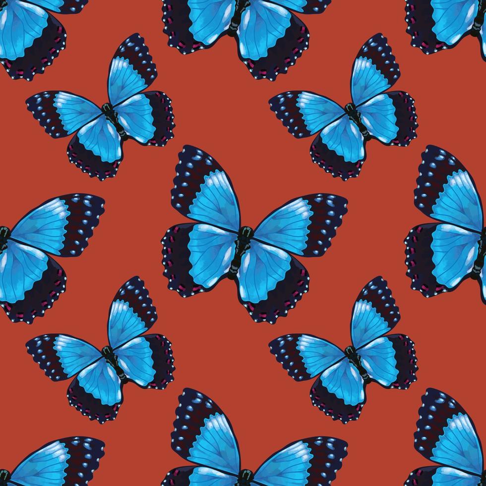 Hermosas flores y mariposas de patrones sin fisuras diseño vectorial vector