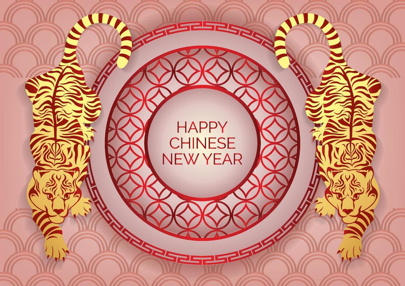 chinese new year tiger year 2022 banner design vector