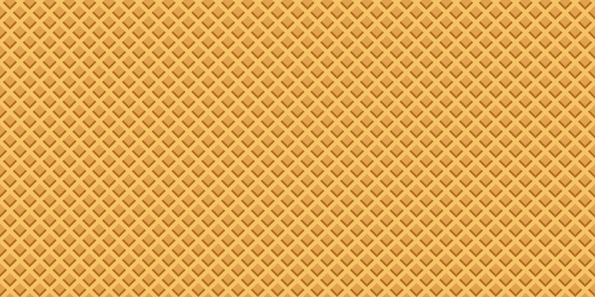 Waffle texture seamless pattern. Wafer background, vector. vector