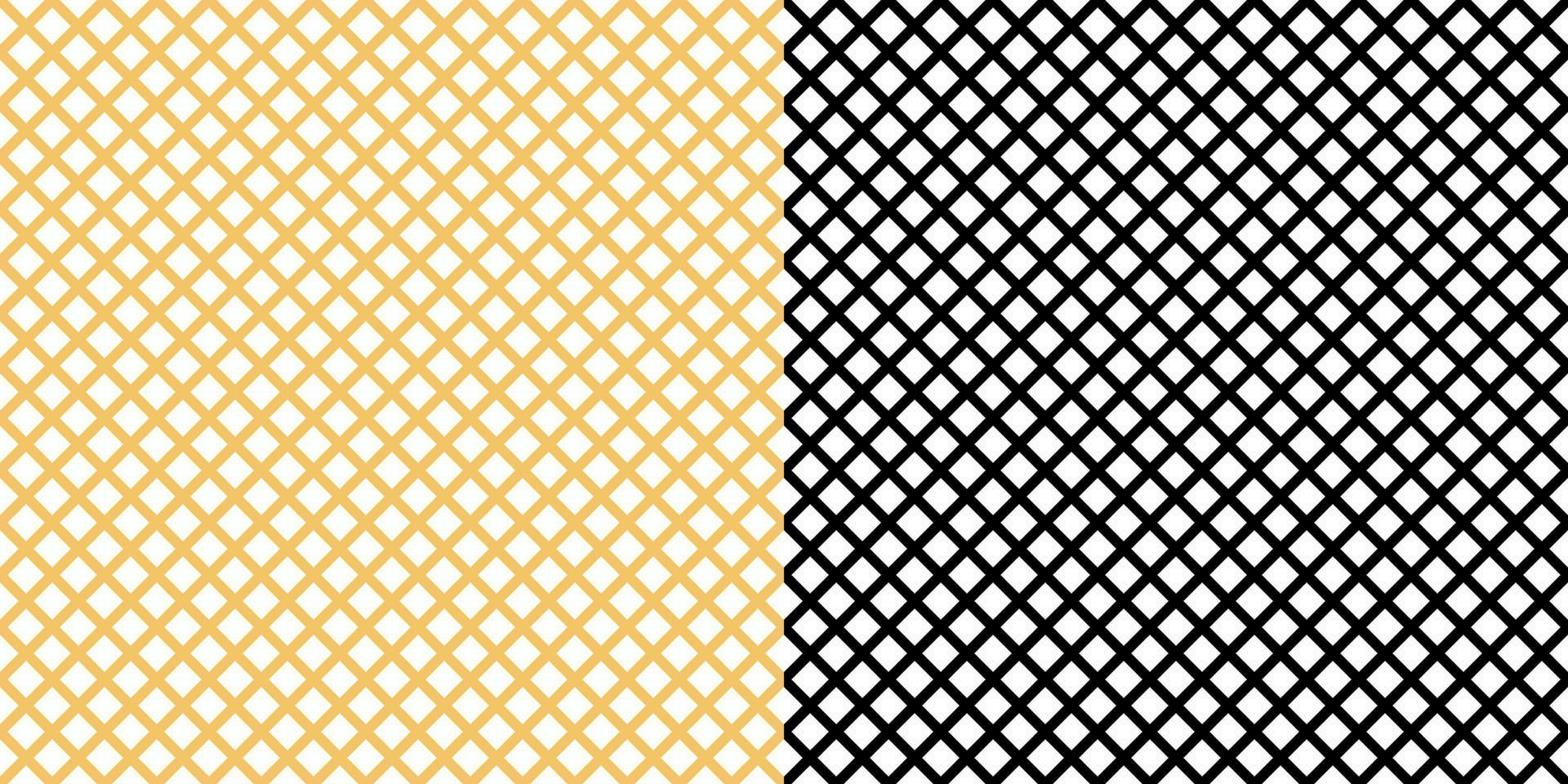 Mesh seamless pattern. Waffle texture repeating pattern. Vector flat style.