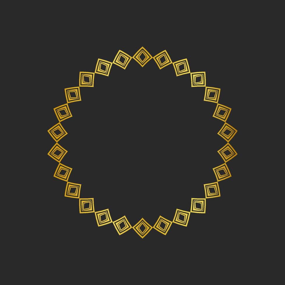Collection of black backgrounds and golden geometric elements. vector