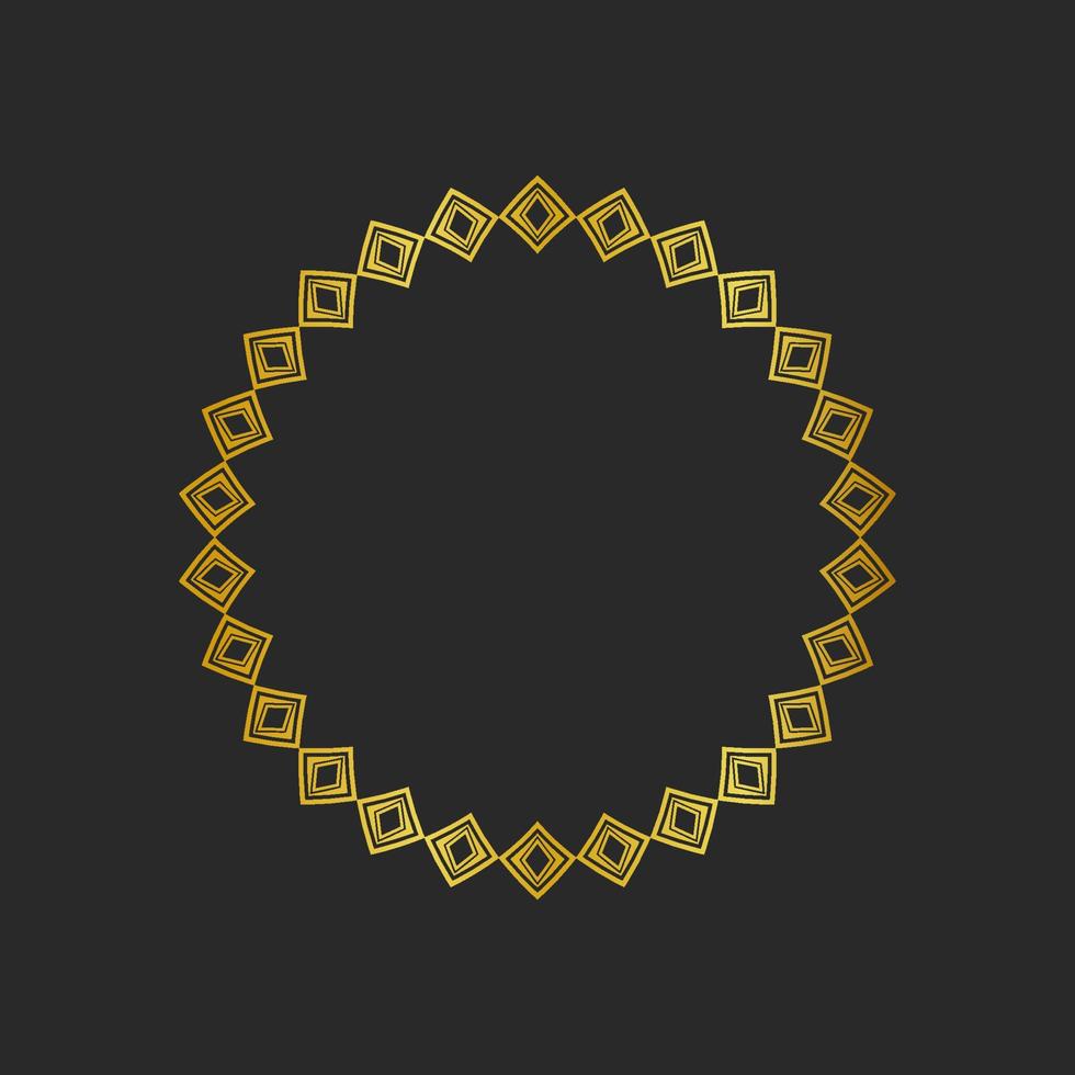 Collection of black backgrounds and golden geometric elements. vector