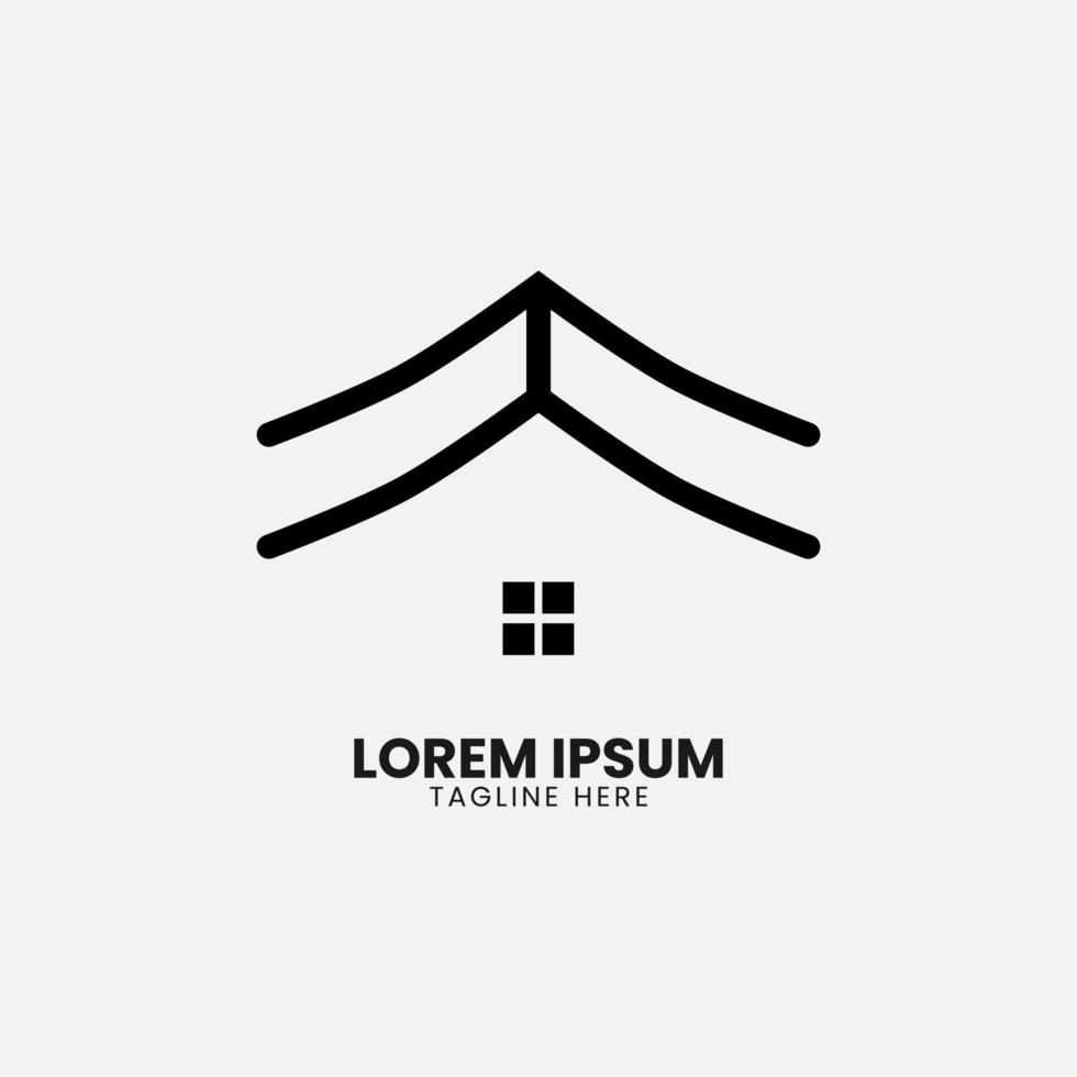 Book house and abstract logo concept for the company, corporate, foundation, business, library, startup, and enterprise. vector