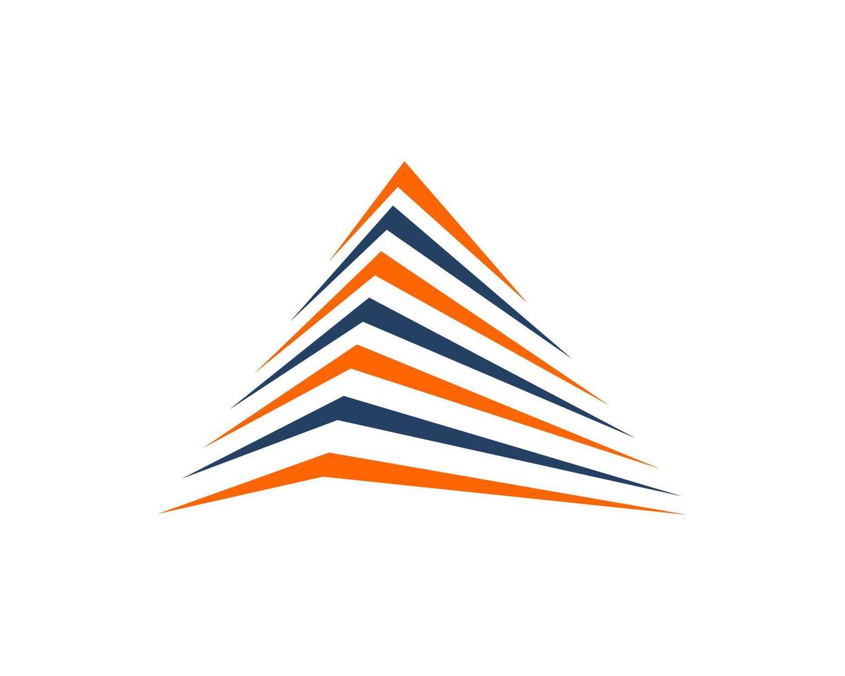 Abstract simple building stripes vector