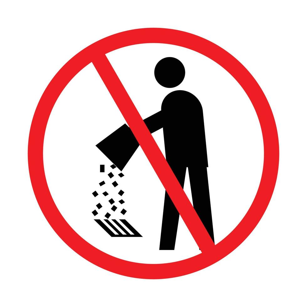 Trash icon in its place vector