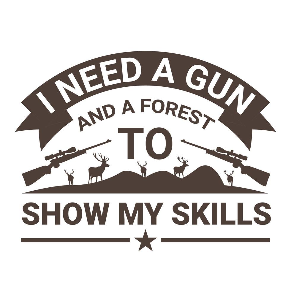 Hunting T Shirt Design vector