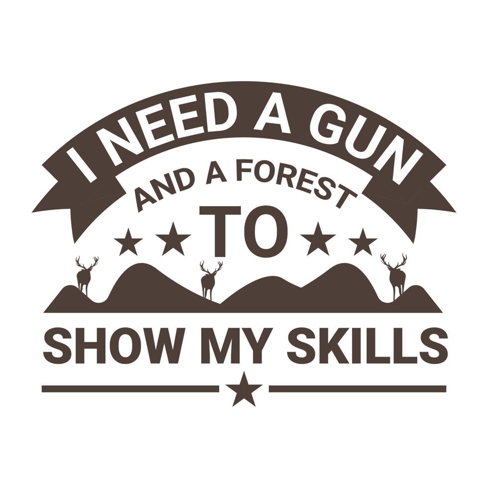 Hunting T Shirt Design vector