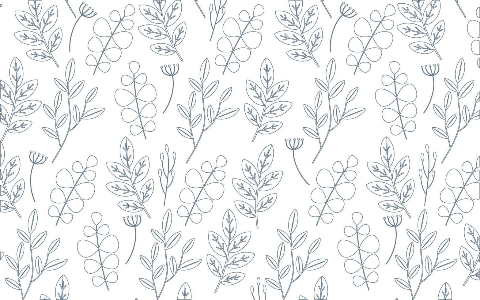 background with floral seamless pattern vector