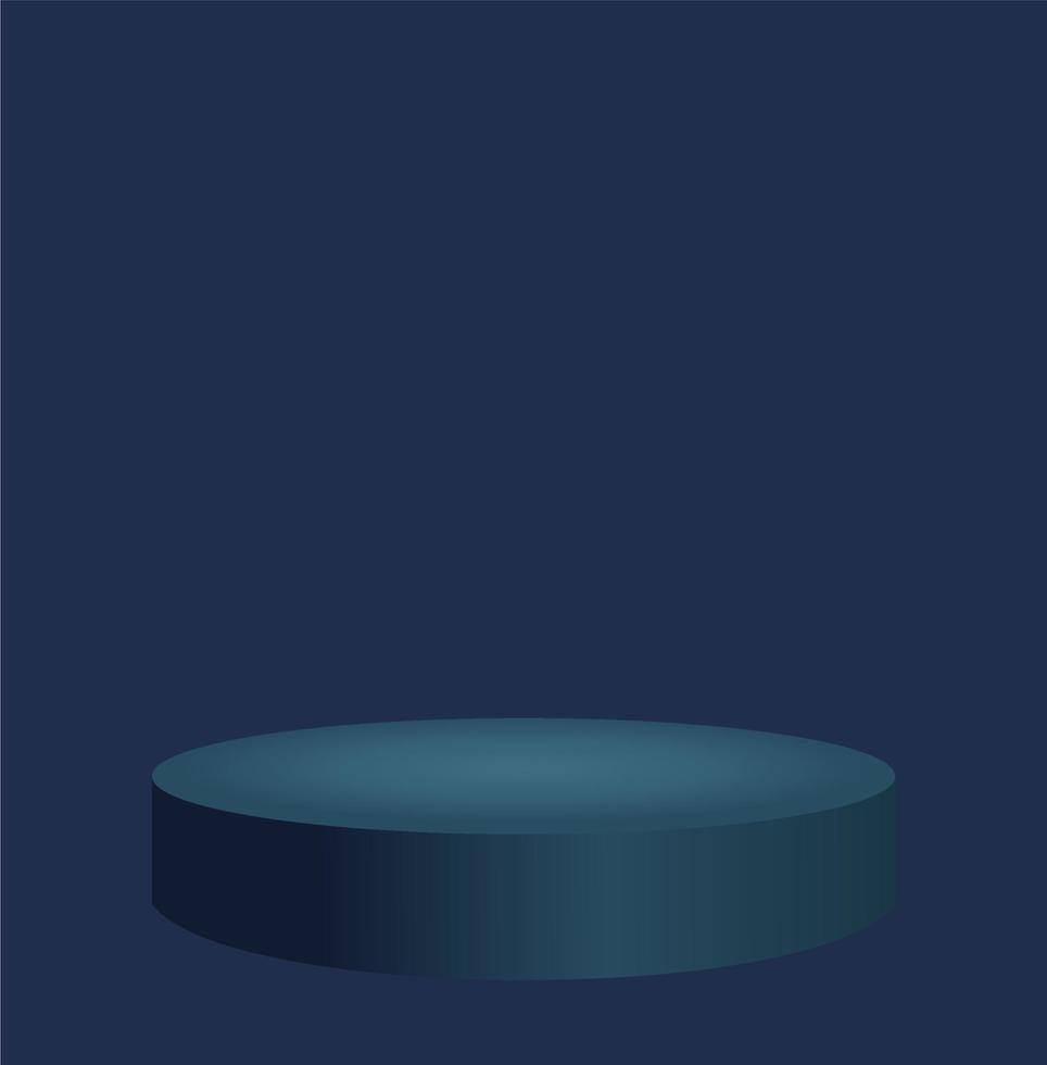 background with realistic 3d podium for product display vector