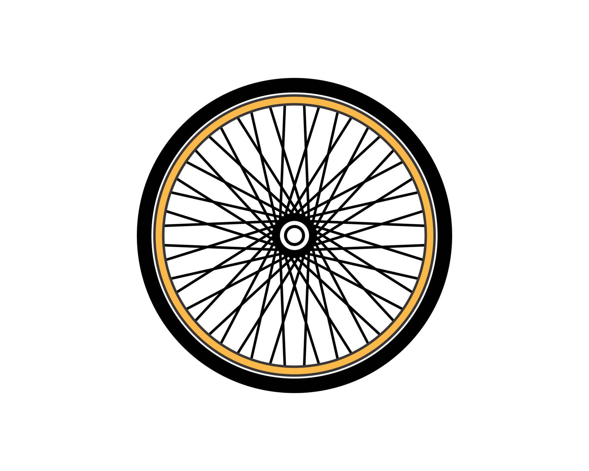 bike wheel clipart