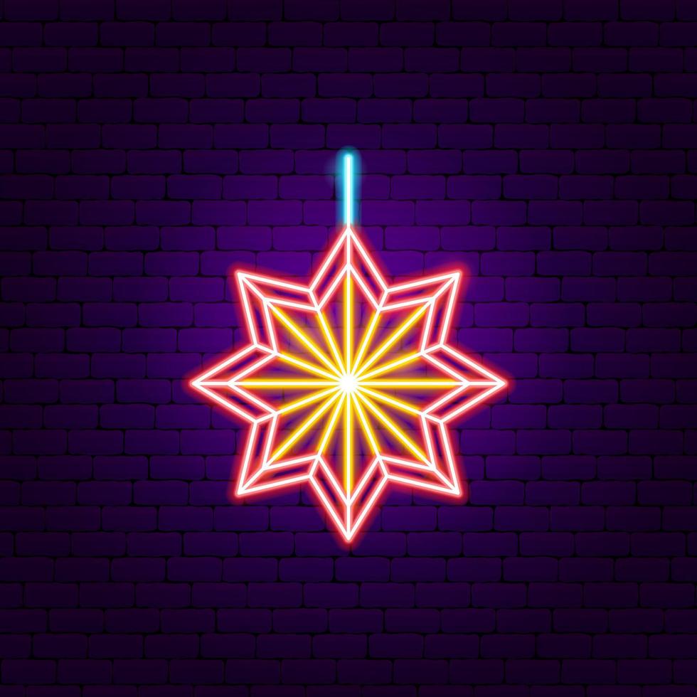 Decorative Neon Sign vector