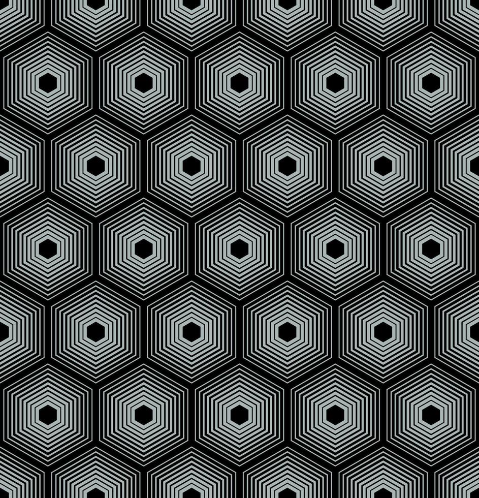 BLUE BACKGROUND WITH BLACK VECTOR HEXAGONS