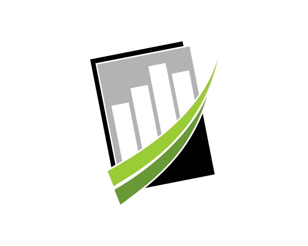 Finance chart growth up in the document vector