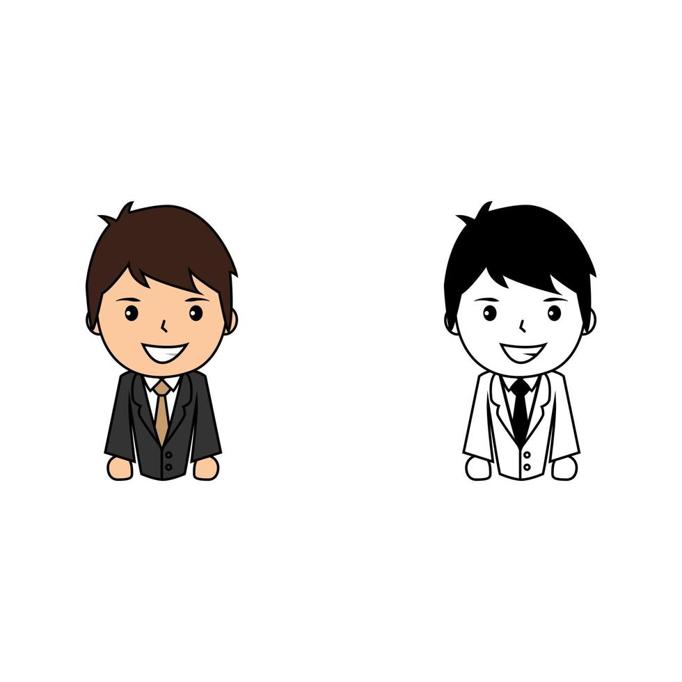 Vector of a sweet business man character