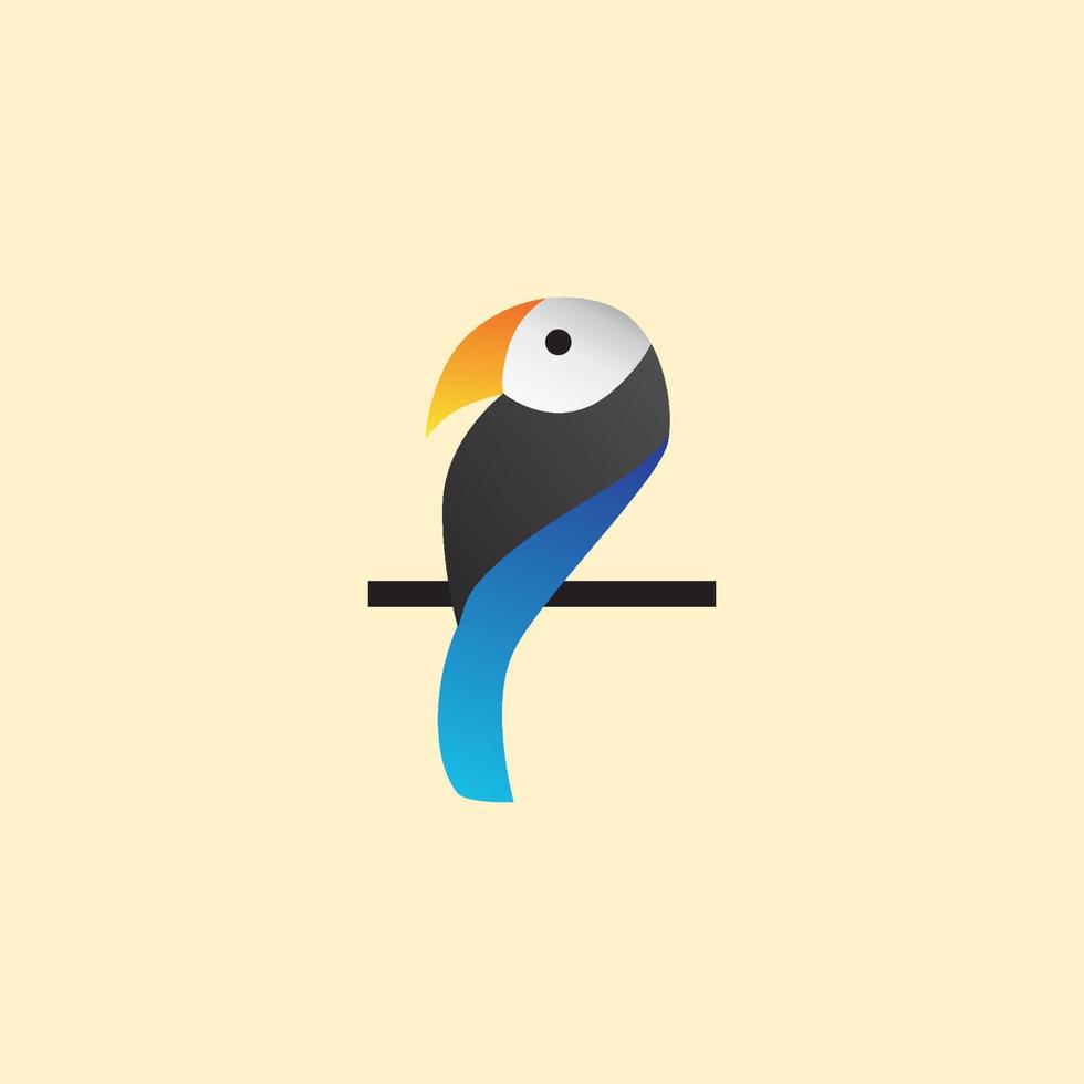 logotipo de pájaro con gradaciones de colores. icono de pájaro. diseños para marcas. vector