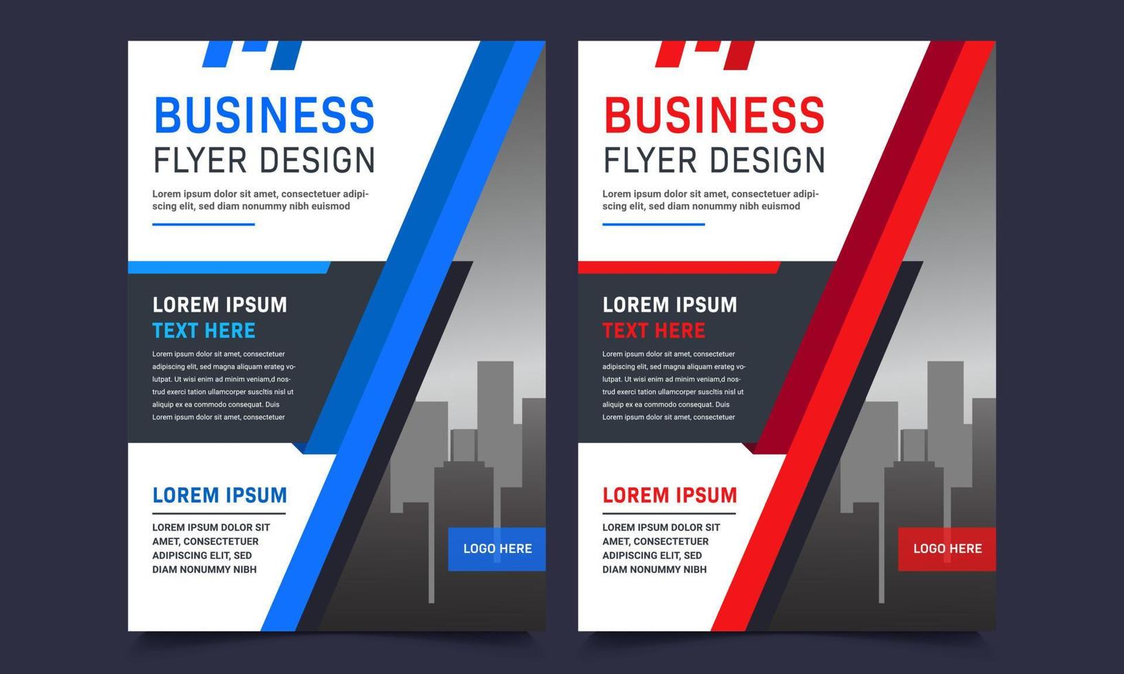Business brochure flyer design a4 size template. Vector illustration editable file