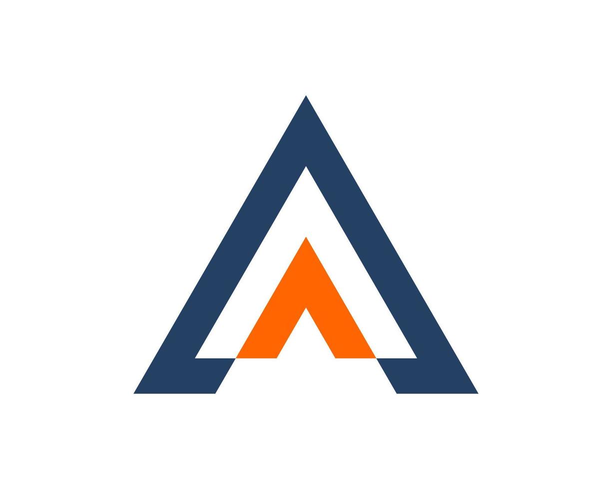 Double abstract triangle shape vector
