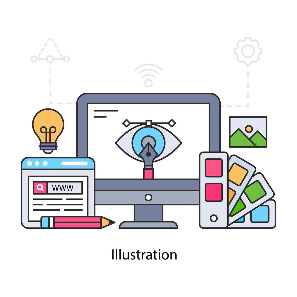 Design Colors of Vector design illustration