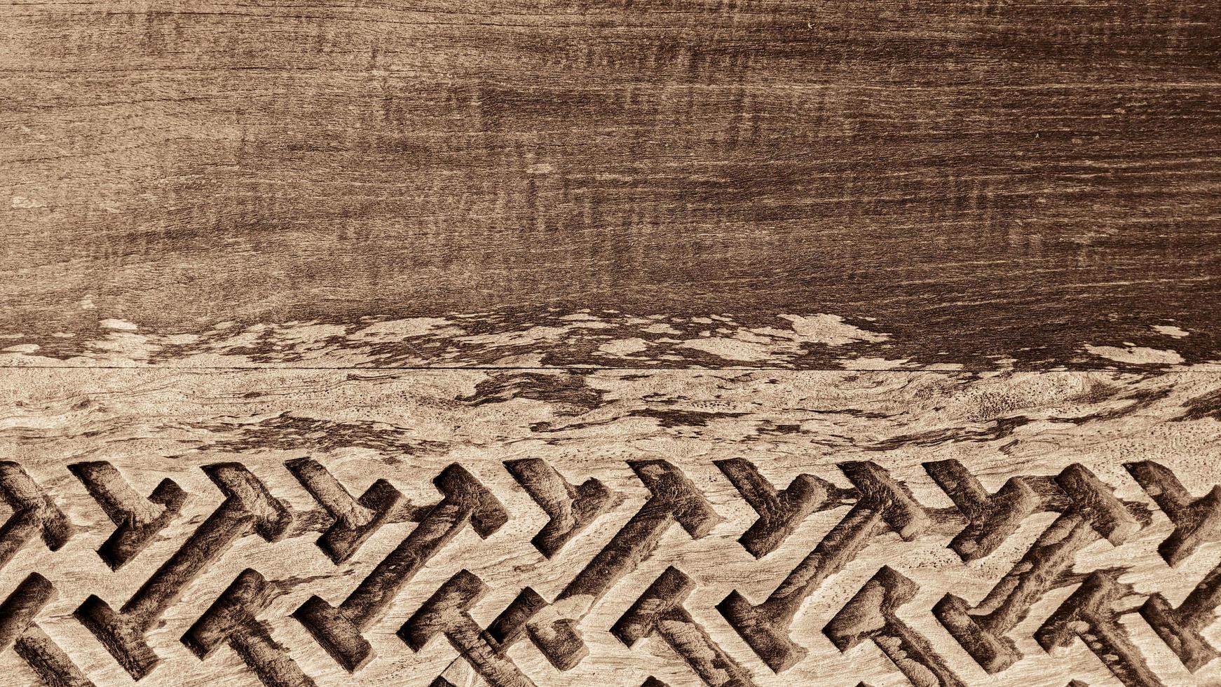 old wooden carving pattern background photo