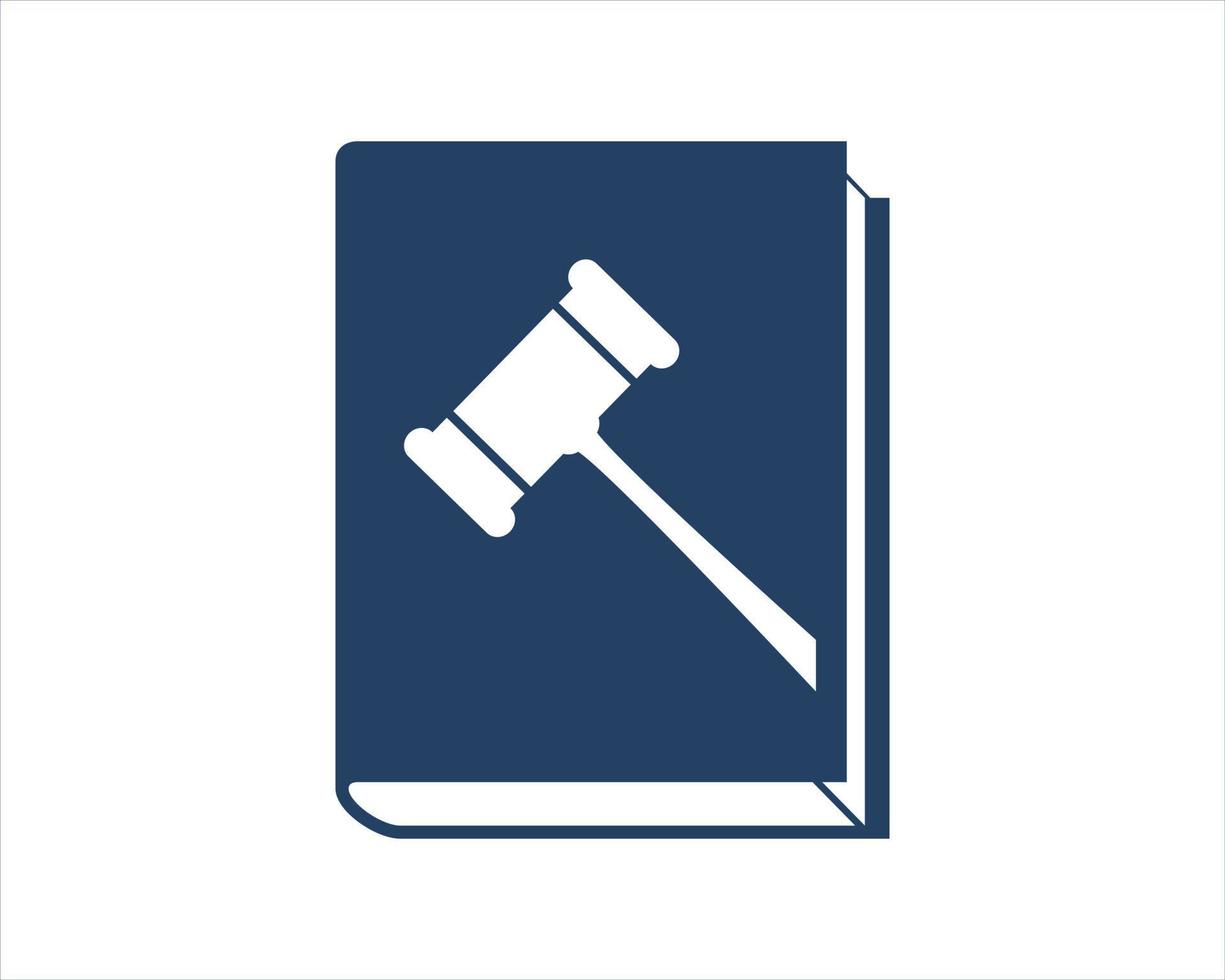 Hammer law firm inside the book vector
