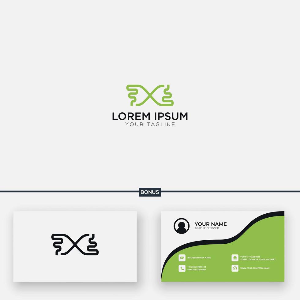time management abstract logo green vector