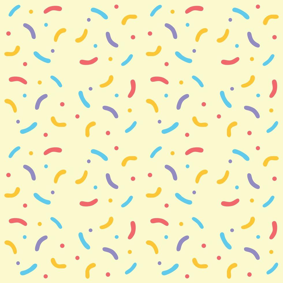 seamless pattern with sprinkles freefrom vector