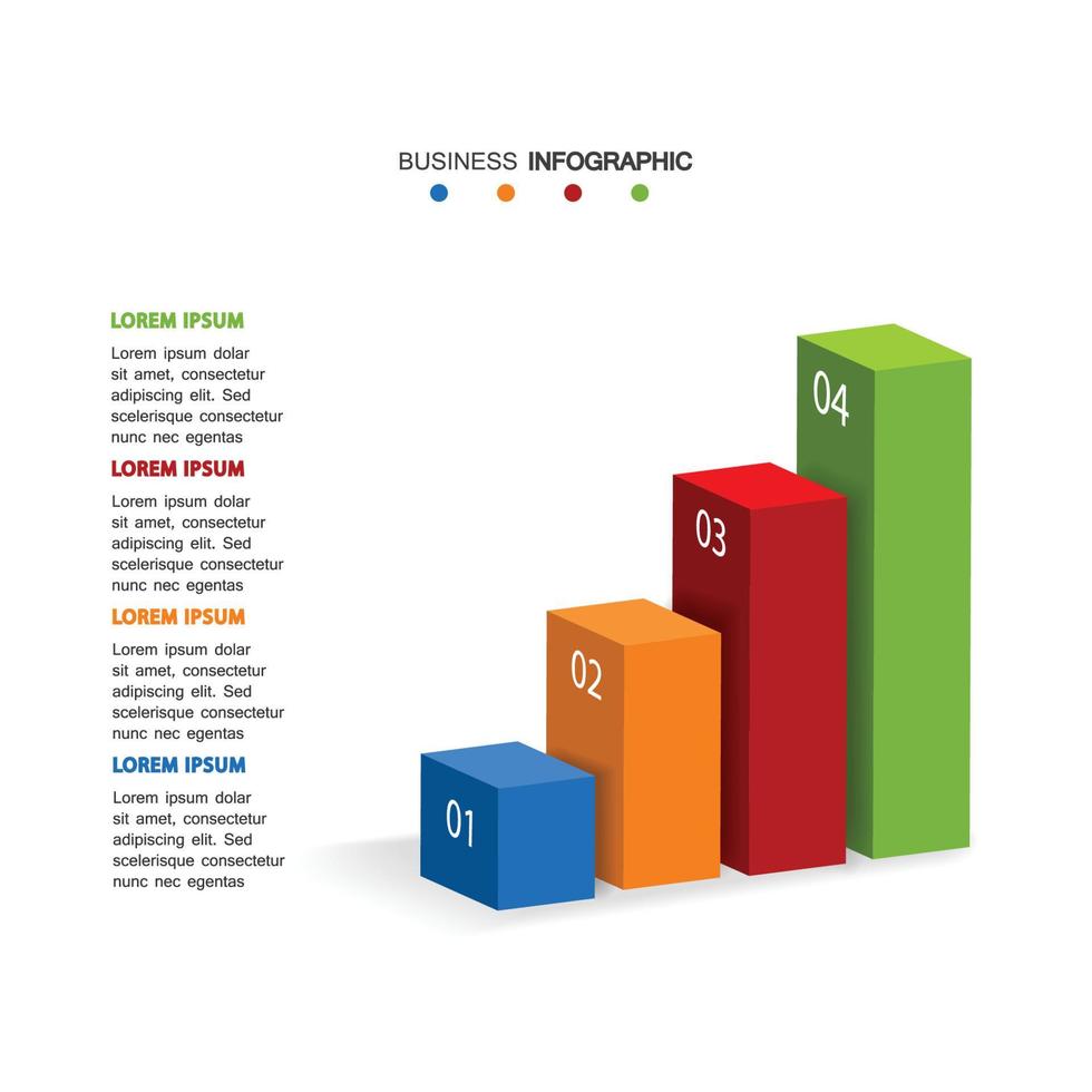 Abstract 3D digital illustration Infographic. Vector illustration can be used for workflow layout, diagram, number options, web design.