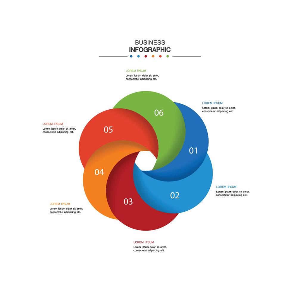 circle element with paper icon and text holder to circle white paper. business development features. Infographic design templates. Vector illustration.