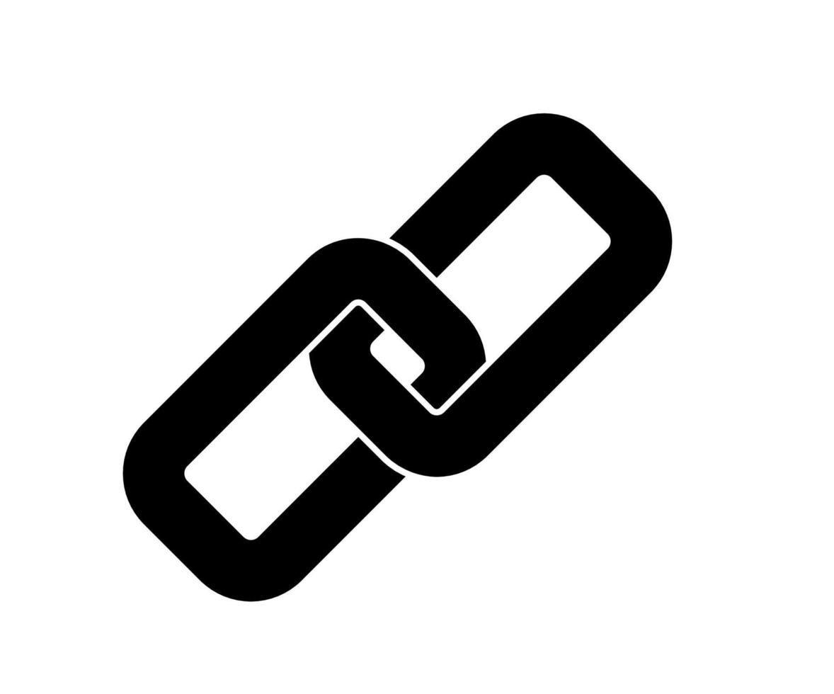 icono de cadena símbolo ilustración, vector, vector
