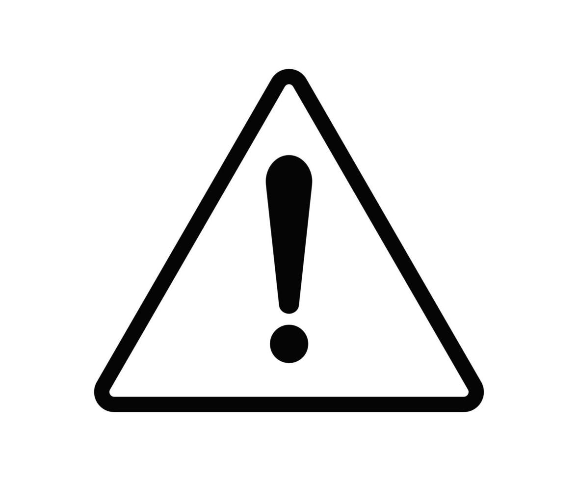 sign. Alarm sign. Error message.Danger warning icon. Danger warning. Vector icon. Risk sign. Information sign. Exclamation icon. Alert