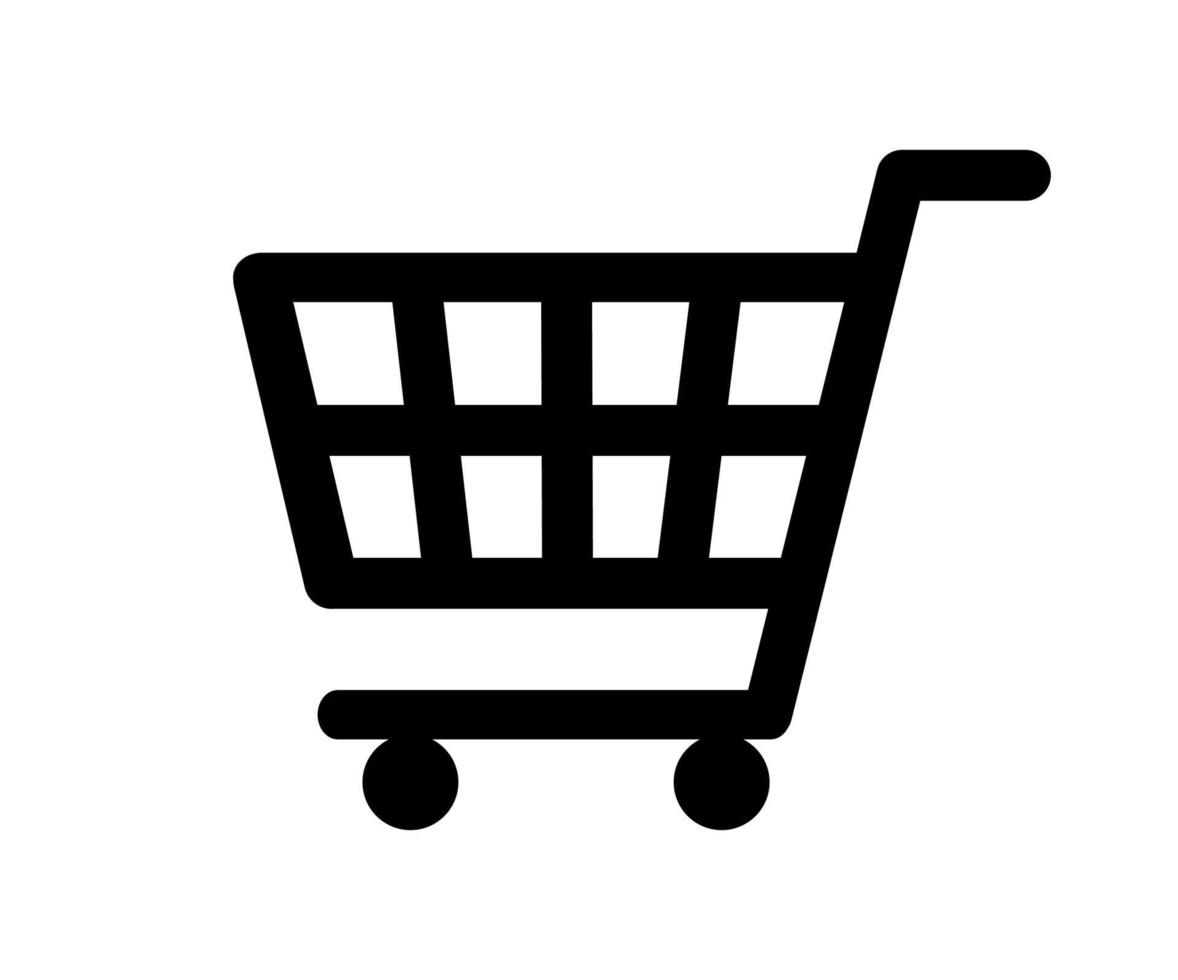 Ilustración de vector de icono de carrito de compras