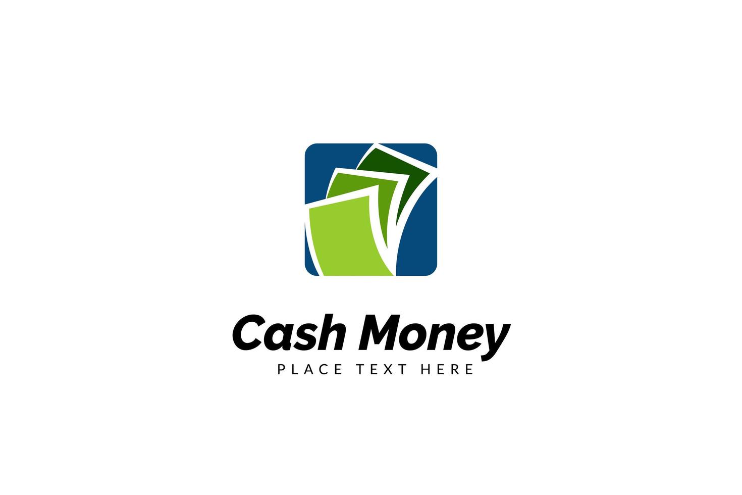 Cash money logo design template. Digital payment logo design. vector