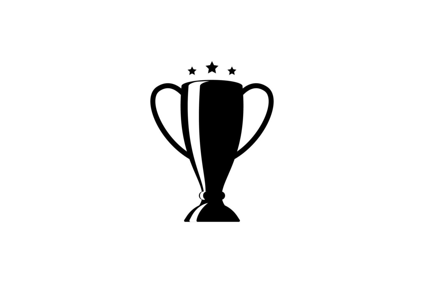 Trophy cup vector design. Champion cup winner trophy award.