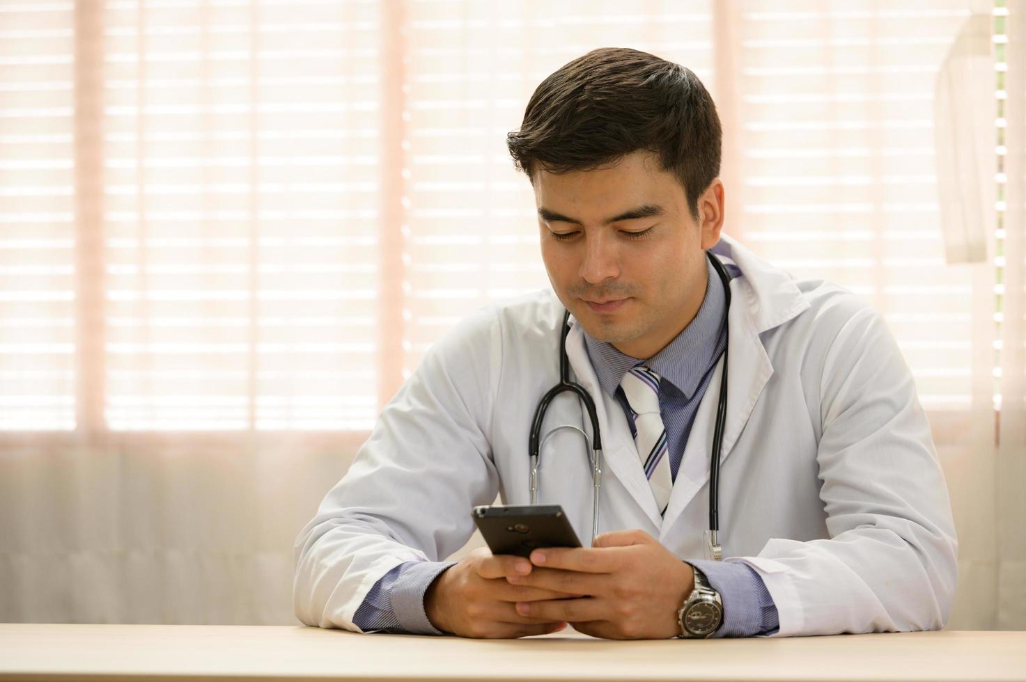 When the doctor enjoys the rest photo