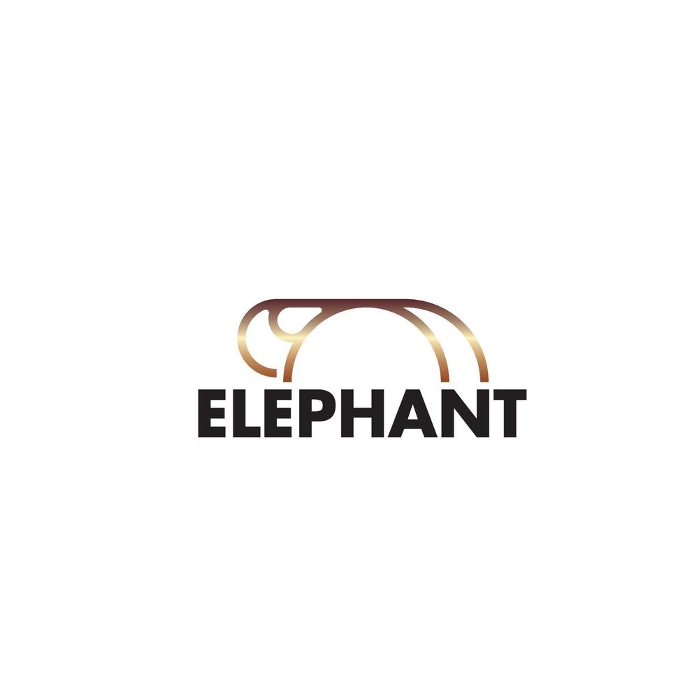 simple elephant icon for zoo symbol vector